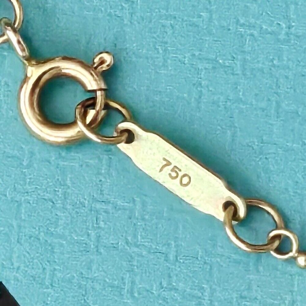 $5,200++ Tiffany & Co. 18k Rose Gold Diamond Crown Key Pendant Necklace - Picture 6 of 10